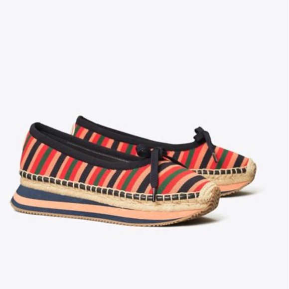Tory Burch Shoes - Espadrilles Recycled Printed Circular Knit/Leather